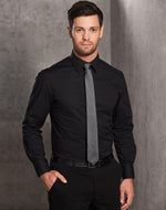 Cotton/Poly Stretch Long Sleeve Shirt Mens