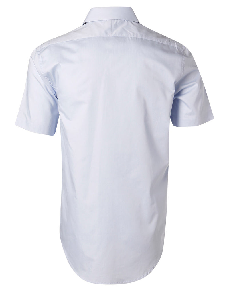 Fine Twill Short Sleeve Shirt Mens
