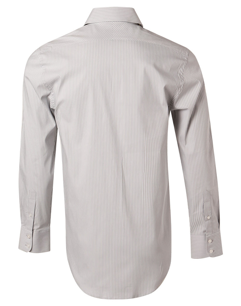 Ticking Stripe Long Sleeve Shirt Mens