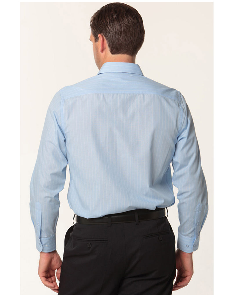 Pin Stripe Long Sleeve Shirt Mens