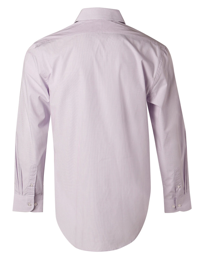 Mini Check Long Sleeve Shirt Mens