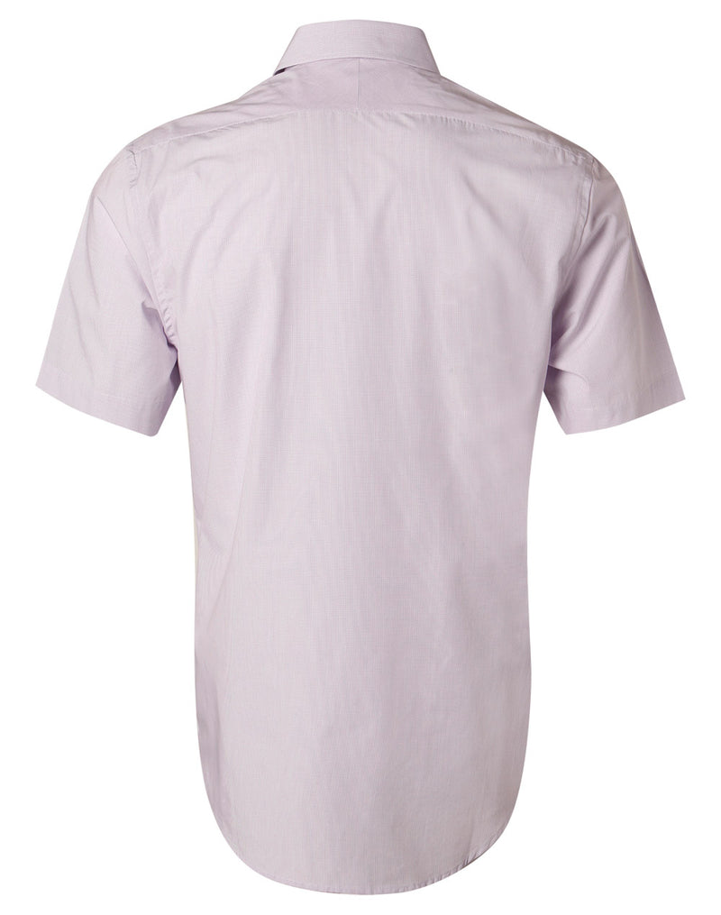 Mini Check Short Sleeve Shirt Mens