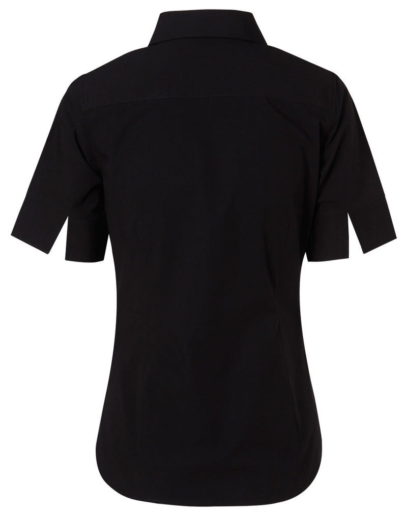 Cotton/Poly Stretch Short Sleeve Shirt Ladies