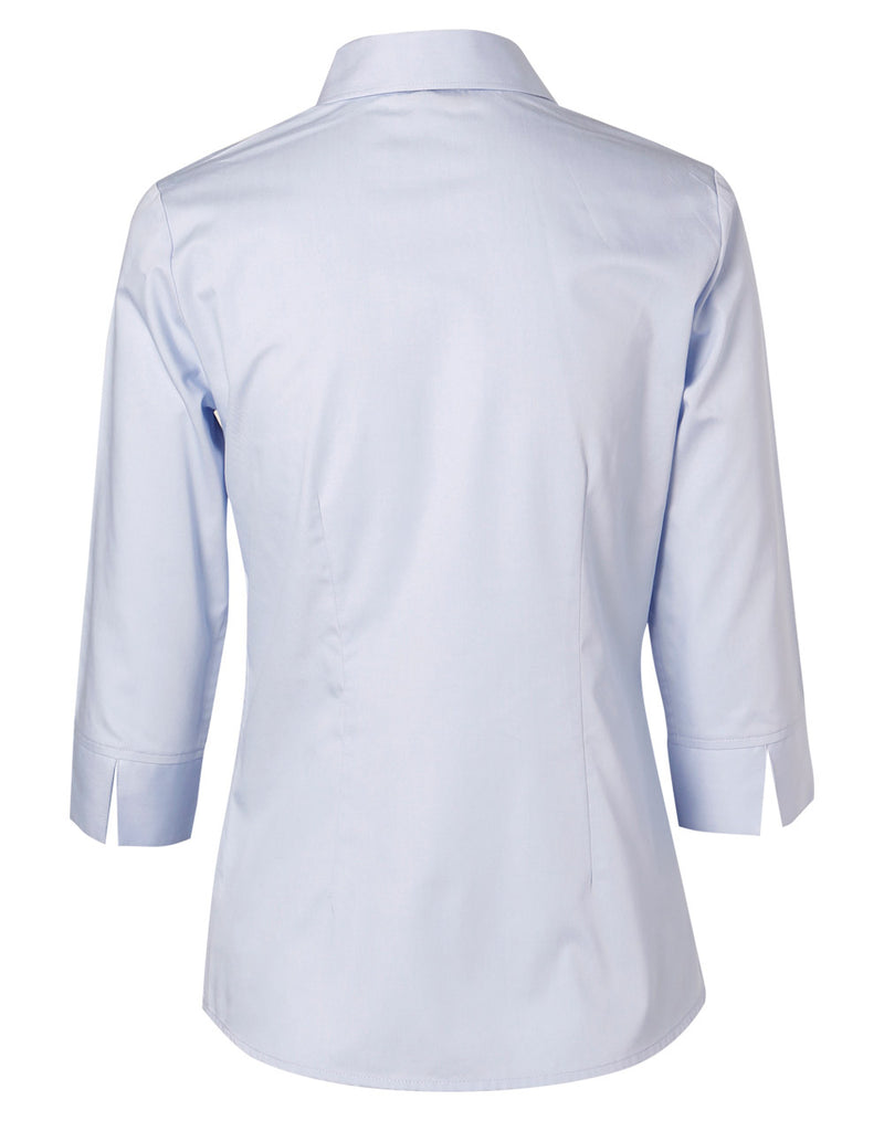 Fine Twill 3/4 Sleeve Shirt Ladies