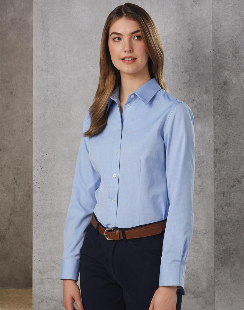 Winning Spirit M8040L CVC Oxford Long Sleeve Shirt Ladies