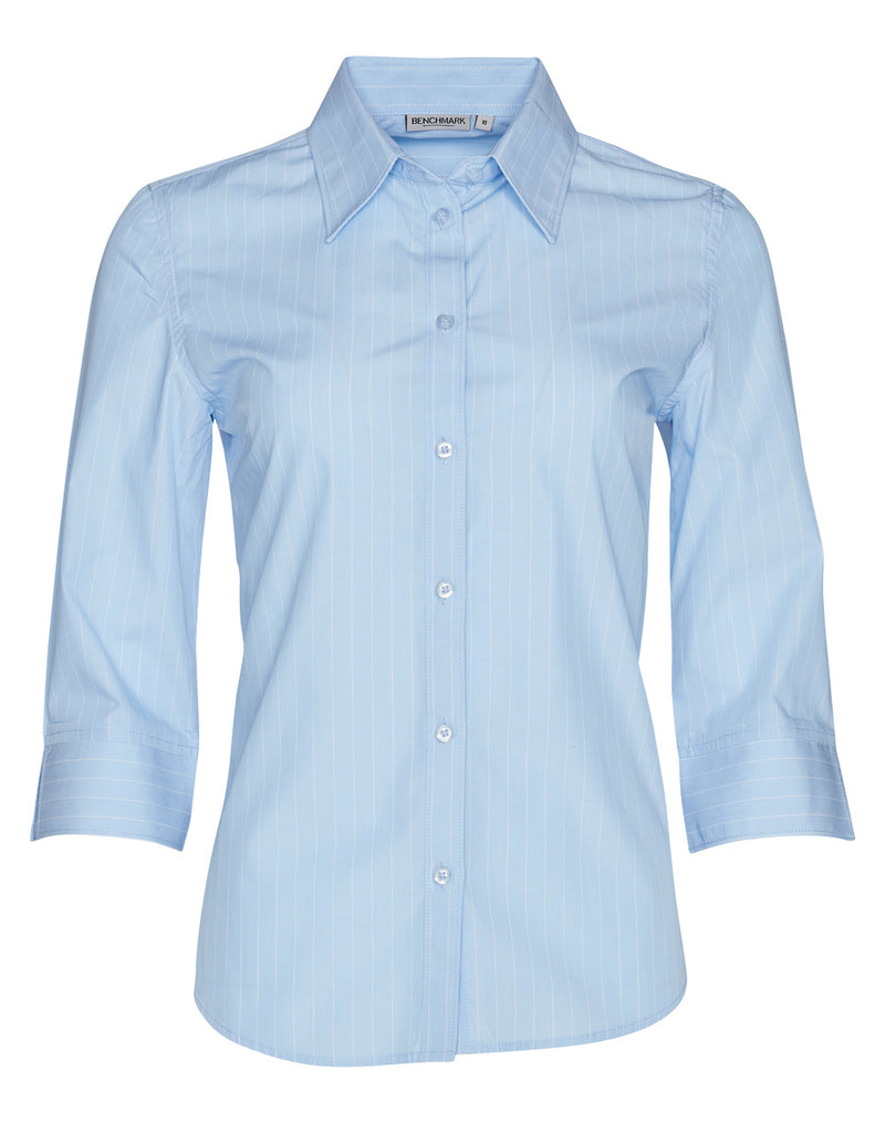 Blue Chambray/White