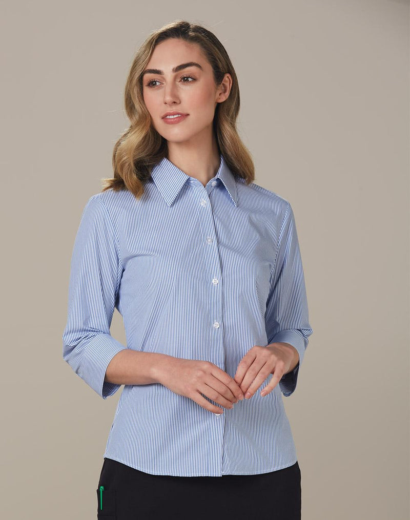Balance Stripe 3/4 Sleeve Shirt Ladies