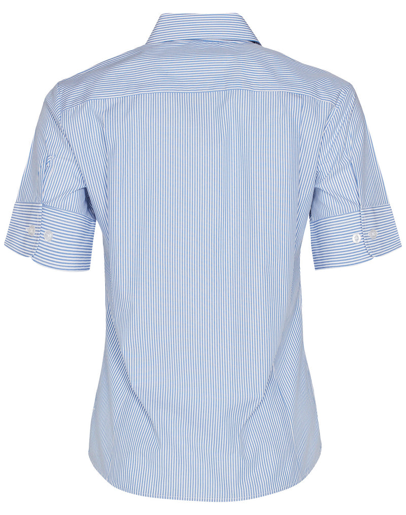 Balance Stripe Short Sleeve Shirt Ladies