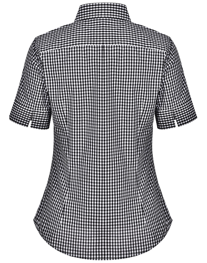 Gingham Check Short Sleeve Shirt Ladies