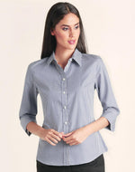 Winning Spirit M8320Q Multi-Tone Check 3/4 Sleeve Shirt Ladies