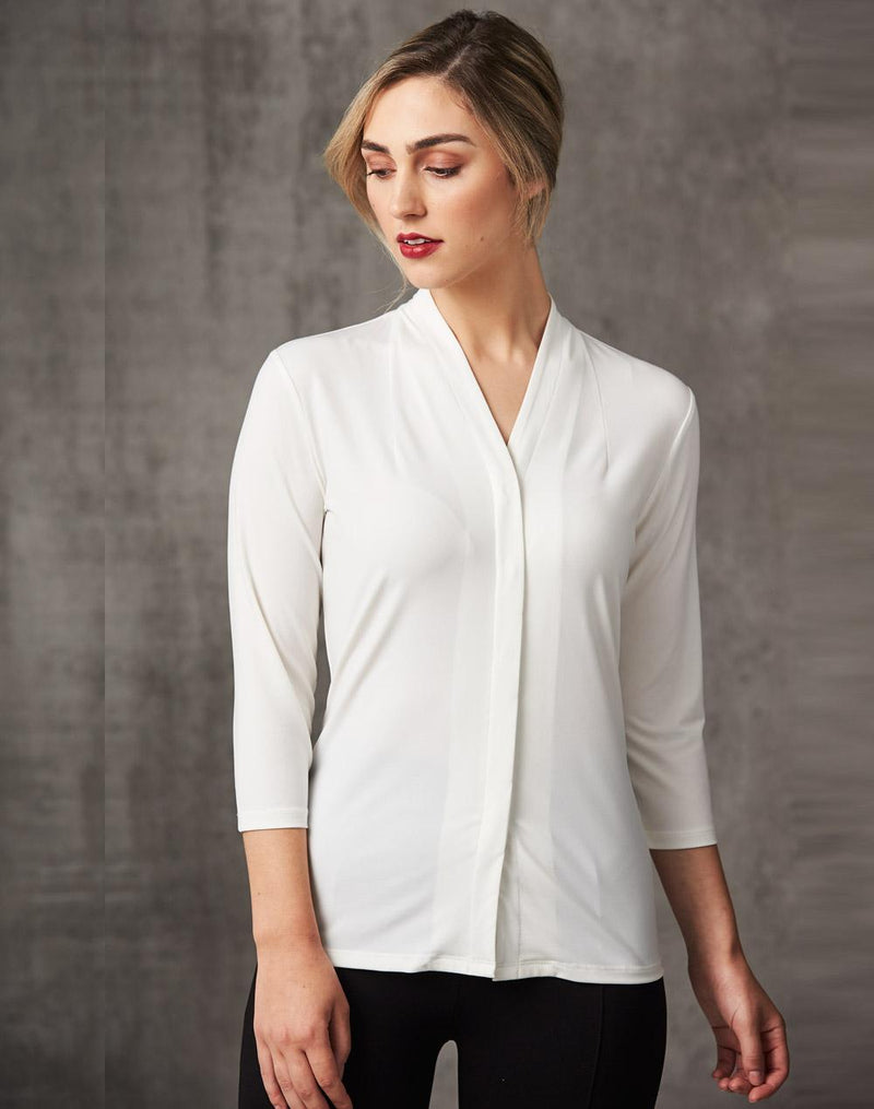 Winning Spirit M8830 3/4 Sleeve Stretch Knit Top Isabel Ladies