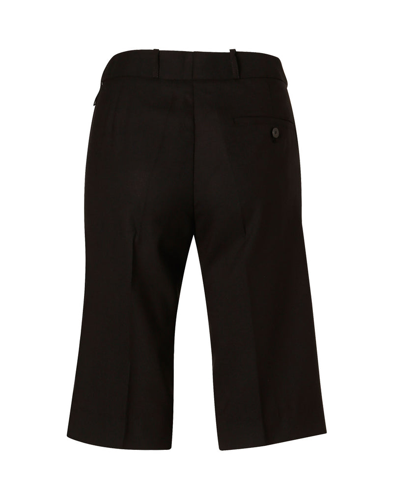 Poly/Viscose Stretch Knee Length Flexi Waist Shorts Ladies