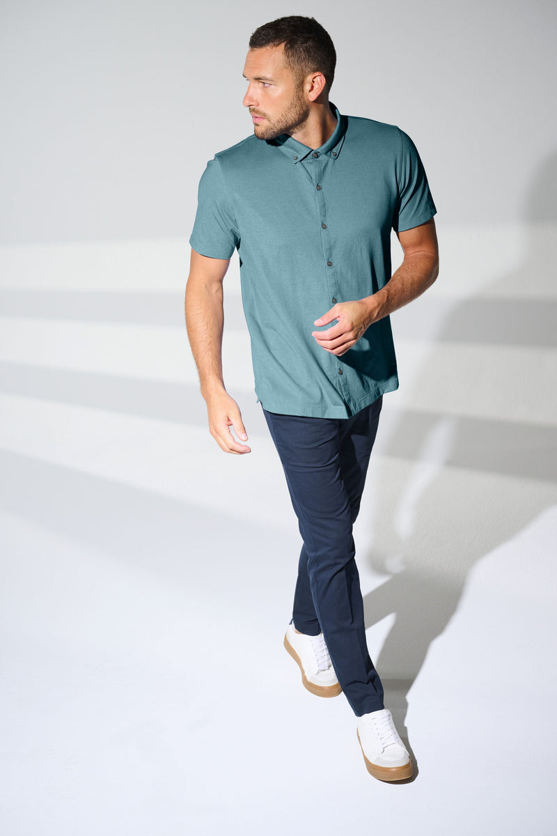 Mercer+Mettle MM1006 Stretch Pique Full-Button Polo (3XL - 4XL)