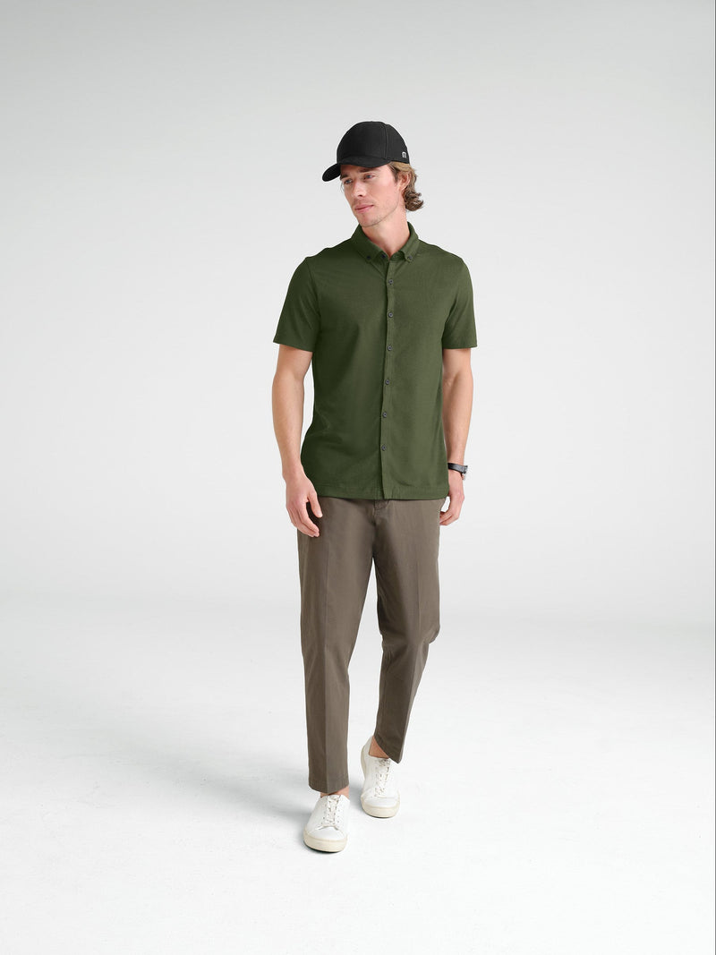 Mercer+Mettle MM1006 Stretch Pique Full-Button Polo – product photo