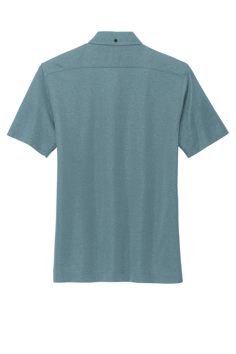 Mercer+Mettle MM1006 Stretch Pique Full-Button Polo (3XL - 4XL) – rear view