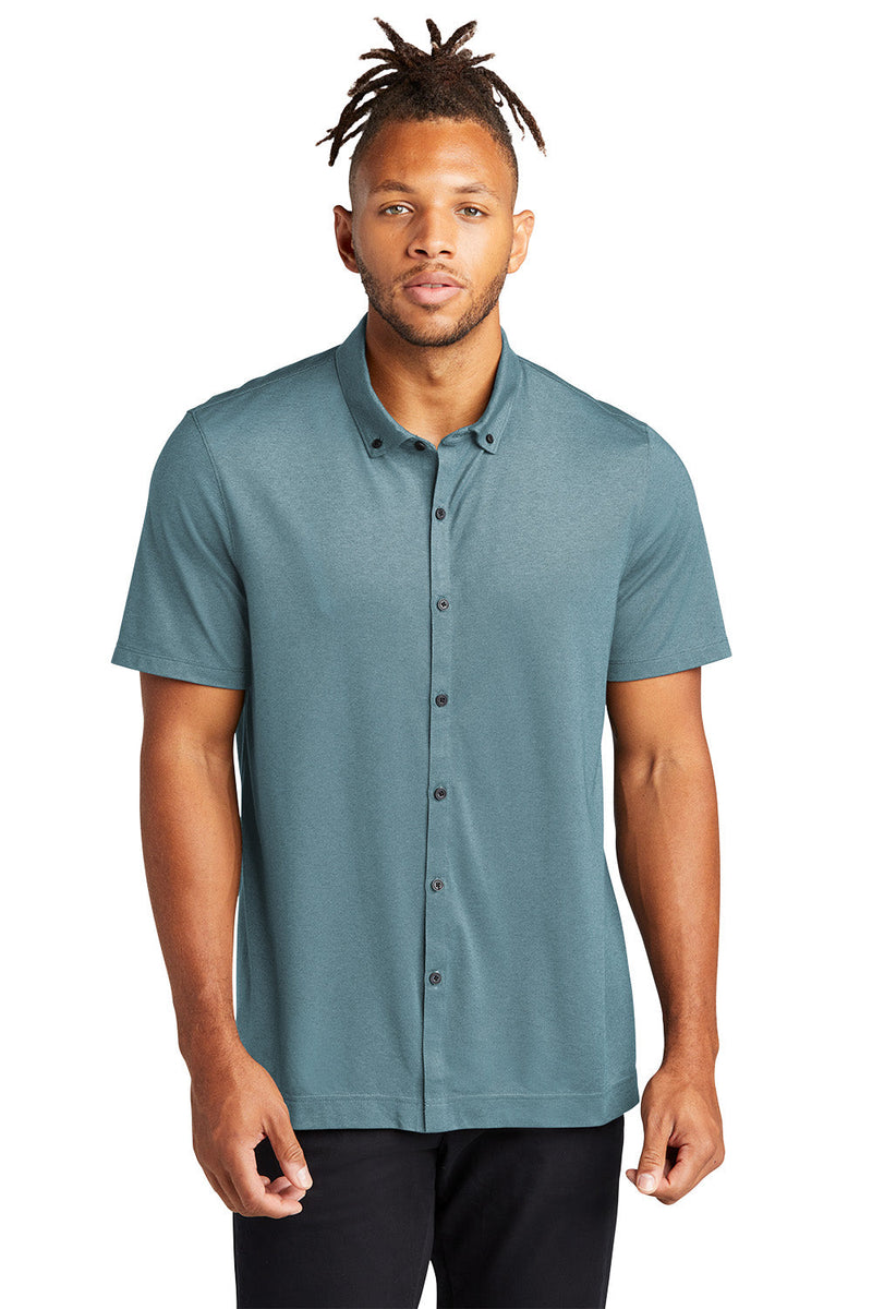 Mercer+Mettle MM1006 Stretch Pique Full-Button Polo (3XL - 4XL) – product photo