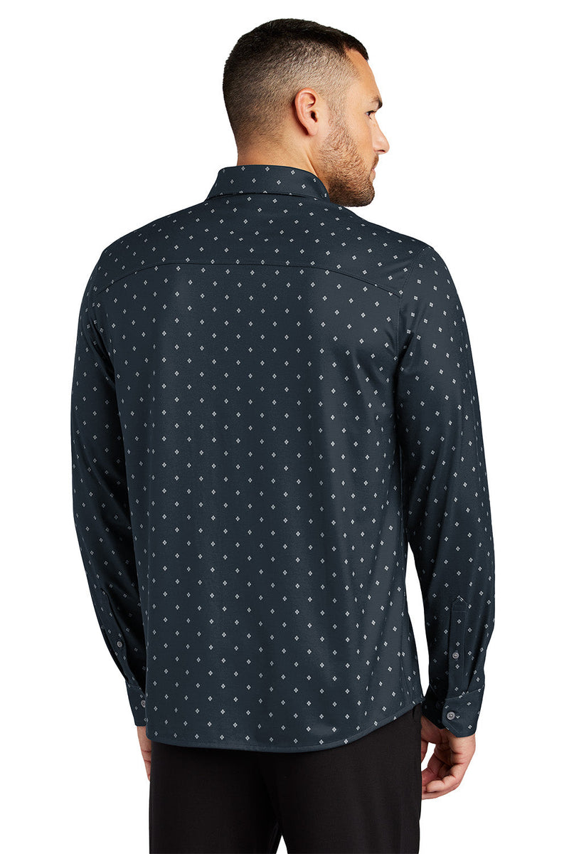 Mercer+Mettle MM1018 Stretch Jersey Long Sleeve Shirt (3XL - 4XL) – rear view