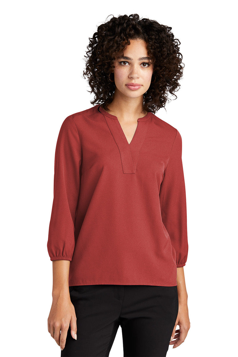Mercer+Mettle MM2011 Stretch Crepe 3/4-Sleeve Blouse Ladies – product photo