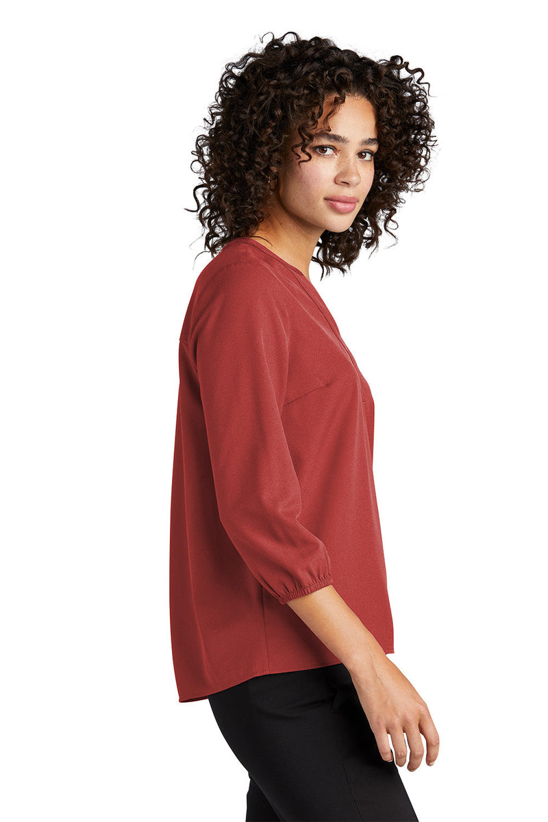 Mercer+Mettle MM2011 Stretch Crepe 3/4-Sleeve Blouse Ladies – side view