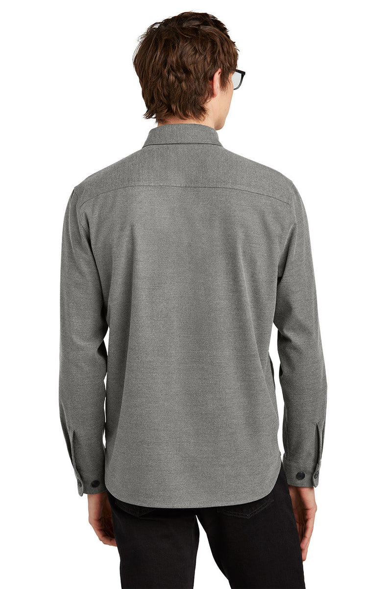 Mercer+Mettle MM2020 Long Sleeve Twill Overshirt – rear view