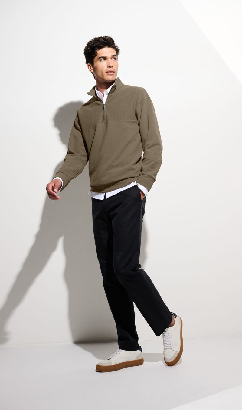 Mercer+Mettle MM3040 Linear Texture 1/4-Zip – product photo
