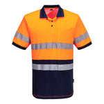 Hi-Vis Class D/N Contrast Polo shirt S/S