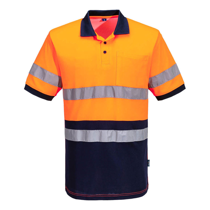 Hi-Vis Class D/N Contrast Polo shirt S/S