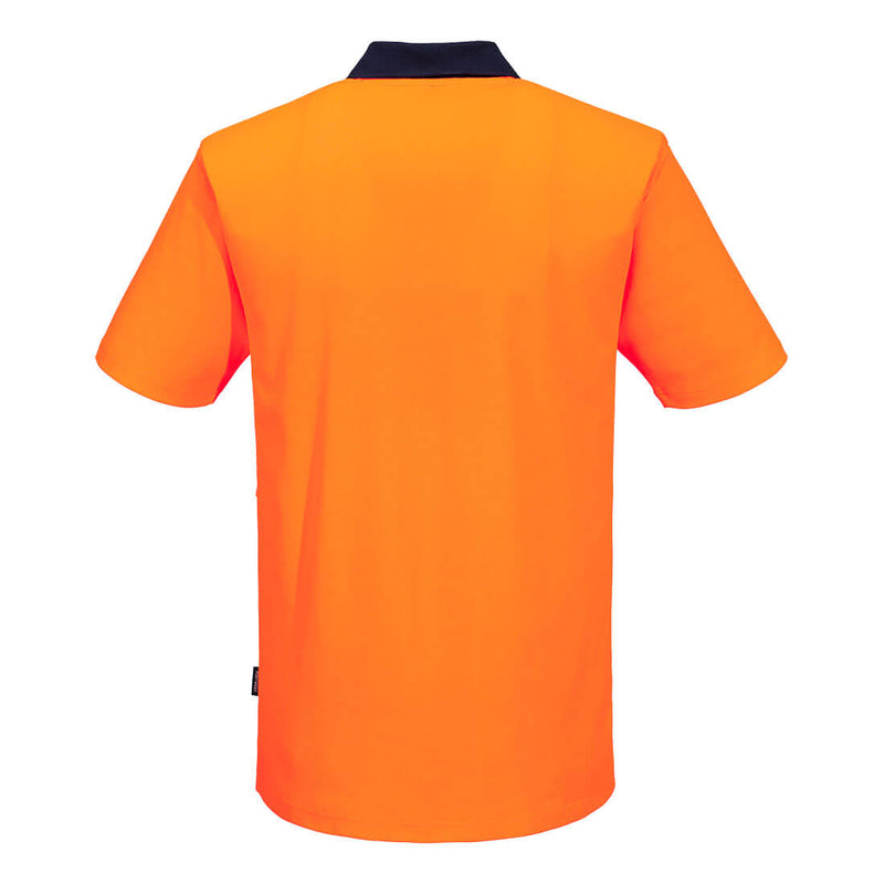 Hi-Vis Cotton Comfort Contrast Class D Polo Shirt S/S