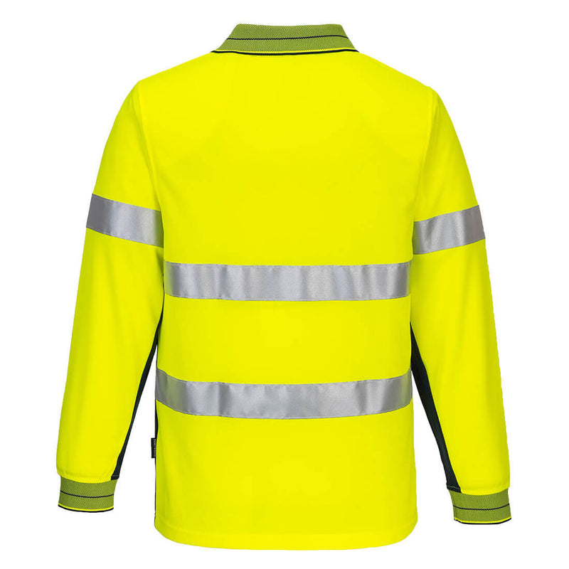 Portwest MP513 Hi-Vis Contrast Polo Shirt L/S