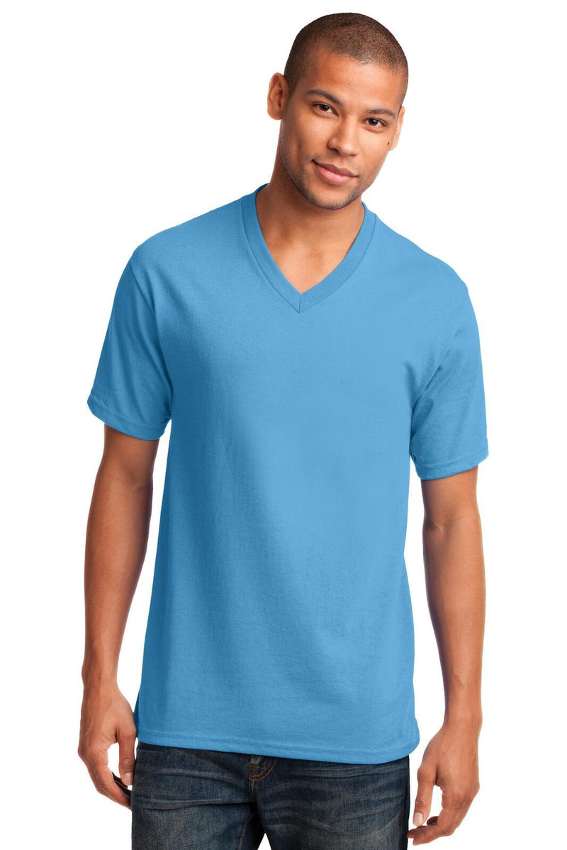 Port & Company PC54V Core Cotton V-Neck Tee (2XL)