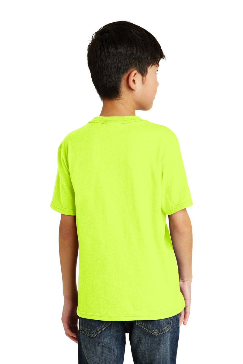 Port & Company PC55Y Core Blend Tee Kids – Hi Vis – product photo