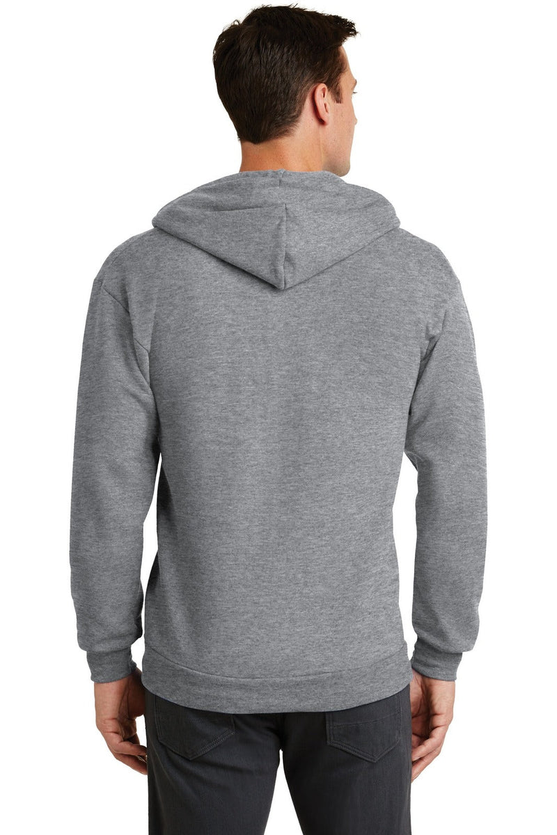 Port & Company PC78ZH Core Fleece Full-Zip Hooded Sweatshirt (3XL - 4XL) – product photo