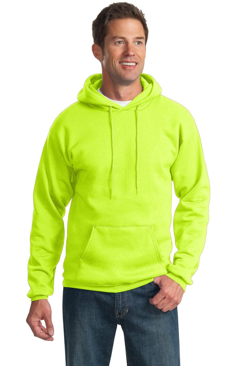 Port & Company PC90H Essential Fleece Pullover Hooded Sweatshirt – Hi Vis (3XL - 4XL)