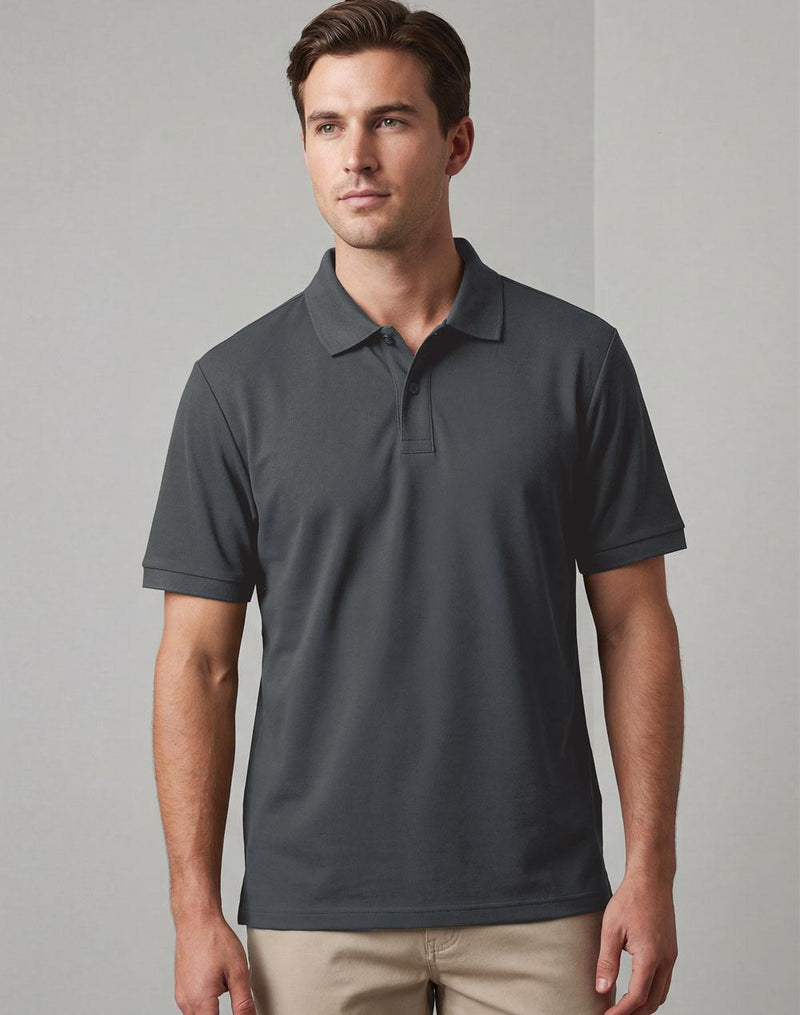 Winning Spirit PS15 Classic Cotton/Poly Pique Short Sleeve Polo Mens