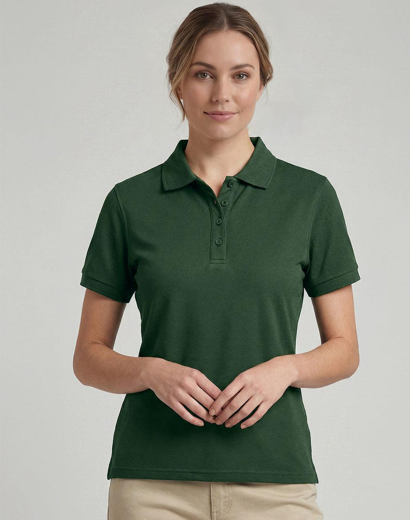 Winning Spirit PS16 Classic Cotton/Poly Pique Short Sleeve Polo Ladies