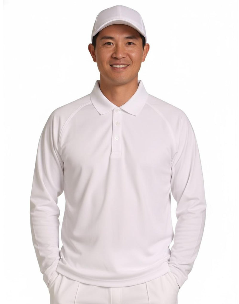 Winning Spirit PS29L Cricket Polo Long Sleeve Mens