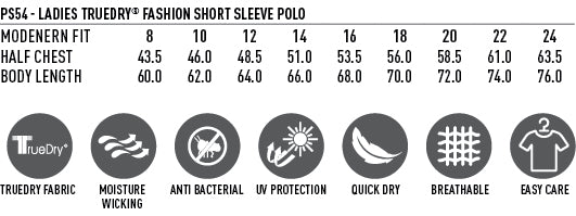 PZDA - Short Sleeve Polo Ladies (WS-PS54)