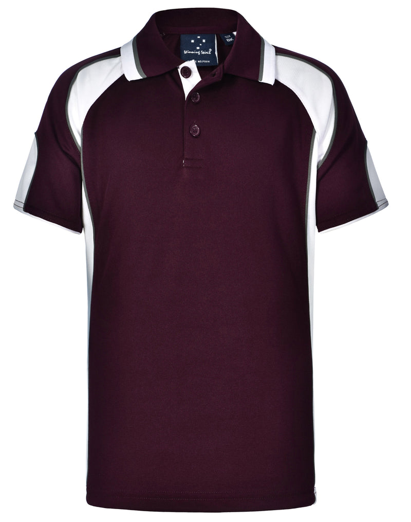 Maroon/White