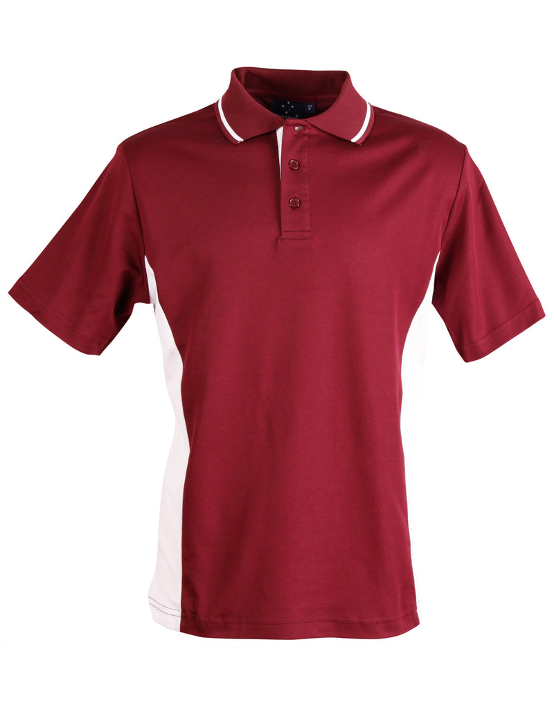 Maroon/White