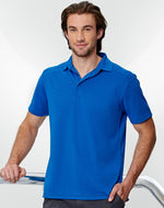 Winning Spirit PS87 Bamboo Charcoal Corporate Short Sleeve Polo Mens
