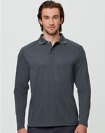 Winning Spirit PS89 Lucky Bamboo Long Sleeve Polo Mens