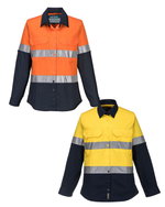 Portwest ML808 Hi-Vis Lightweight Contrast Shirt L/S Ladies