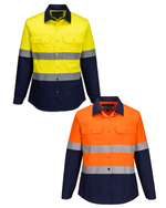 Portwest ML803 Hi-Vis Lightweight Contrast Shirt L/S Ladies