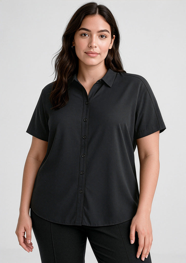Biz Corporates RB365L Dahlia Short Sleeve Blouse Ladies