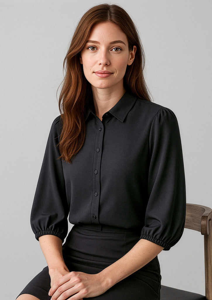 Biz Corporates RB965LT Lucy 3/4 Sleeve Blouse Ladies