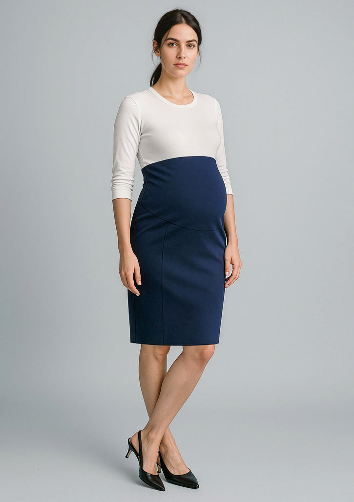 Biz Corporates RGS307L Cool Stretch Maternity Skirt Ladies