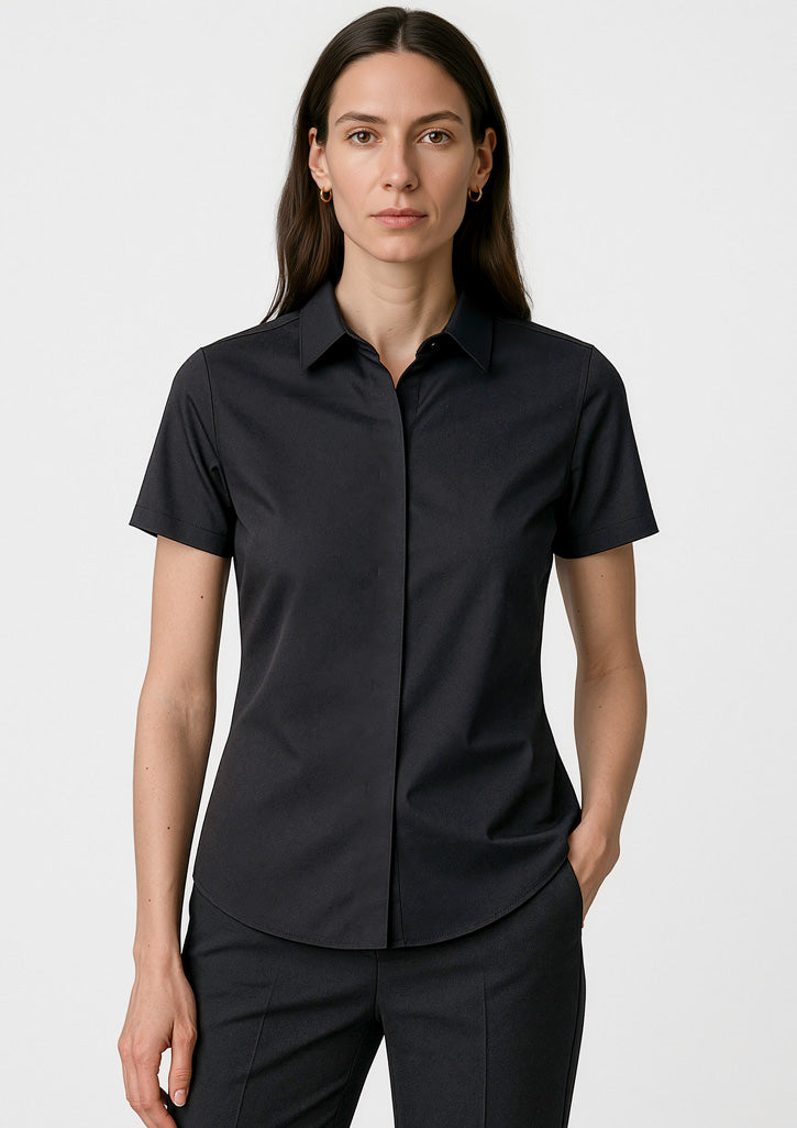 Biz Corporates RS968LS Charlie Short Sleeve Shirt Ladies
