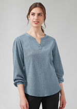 Biz Corporates RU568LL Ruché Long Sleeve Shirt Ladies