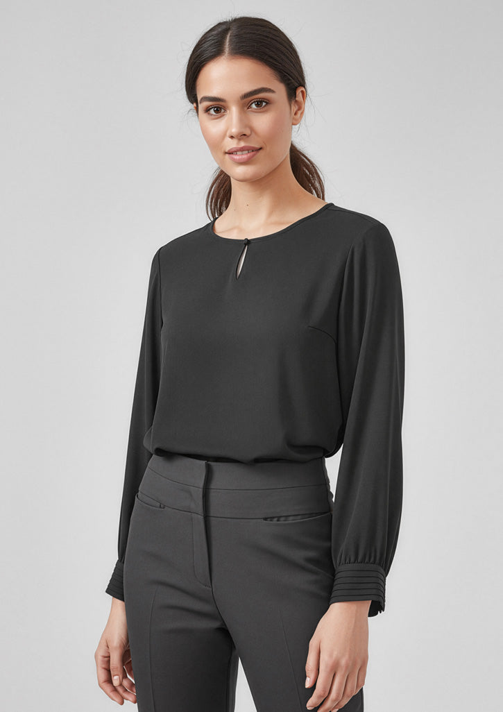 Biz Corporates RU569LL Evelyn Long Sleeve Blouse Ladies
