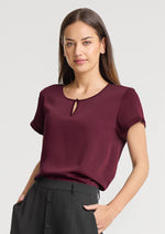 Biz Corporates RU569LS Evelyn Short Sleeve Blouse Ladies